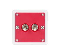 Acrylic Single Or Double Control Toggles Switches Panel Plate Push Button Vintage Covers for Home Office Decors Wall Panel