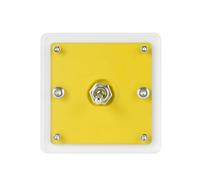 Acrylic Single Or Double Control Toggles Switches Panel Plate Push Button Vintage Covers for Home Office Decors Wall Panel