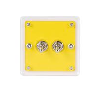 Acrylic Single Or Double Control Toggles Switches Panel Plate Push Button Vintage Covers for Home Office Decors Wall Panel