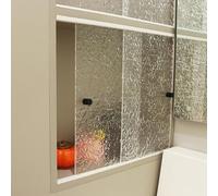 Acrylic Sliding Doors with Handle Dustproof for Sto Room Ga Balcony Add to Open Shelves (40x60cm 16x24inch) Modern and Slish Solut