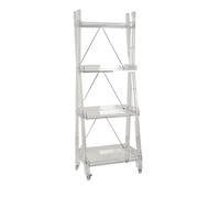 Acrylic Slim Storage Cart with Wheels, Utility Rolling Shelf Cart, Mobile Transparency Skinny Storage Shelves for Bedroom Living Room, Bathroom, Laundry, Office(Clear,24.8x18.1x68.1in)