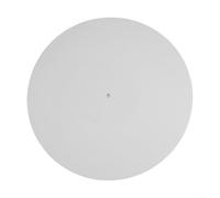 Acrylic Slip Mat Designed for 12 Inch Turntables with Anti-static Performance and Label Recess to Reduce Audio Distortion (White)