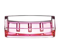 Premier Housewares 1601358 Acrylic Soap Dish - Hot Pink/Clear 3 x 13 x 9 cm