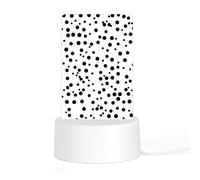 Acrylic Soft Light Black and White Polka Dot Printed Night Light USB Energy-Saving Atmosphere Light Baby Cute Printed Night Light Bedroom Decoration Night Light