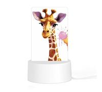 Acrylic Soft Light Giraffe Printed Night Light USB Energy-Saving Atmosphere Light Baby Cute Printed Night Light Bedroom Decoration Night Light