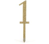 Acrylic Sparkling Fizz Gold Cake Topper No.1
