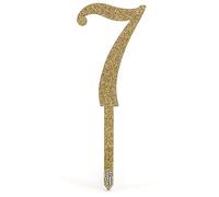 Acrylic Sparkling Fizz Gold Cake Topper No.7