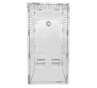 Acrylic Spider House - Clear Enclosure, Reptile Habitat Cage | Small Ventilated Container with Viewing Window, Animal Breeding Box for Praying Mantis Frog Gecko Lizard Turtle Pet Keeping