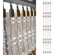 Acrylic Stair Balusters for Interior Staircase, Clear Transparent Floor Mount Spindles with Base & Screws, Custom Size (10pcs, 85cm)