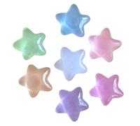 Acrylic Star Clog Charms -7PCS Pastel Kawaii Shoe Charms for Clogs, Cute Resin Jibbitz Accessories for Girls & Teens & Women