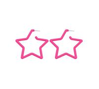 Acrylic Star Earrings | Acrylic Big Star Earrings - Exaggerated Star Dangle Earrings, 80s Chic Party Stage Show Earrings, Lightweight Fun Statement Drop Dangle Earrings For Women