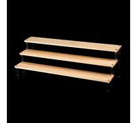 Acrylic Step Display Shelf Tiered Showcase for Nail Polish Watches and Essential Oils Essential Holder 1-5 Tiers Risers Rack