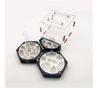 Acrylic Stereoscopic Observation Nest 3D Printing Ant Nest Ant Eco Box Harvest Ant Plane High End Ant Nest Ant Castle Workshop Ant Space Station Colony Behaviour Study(Type C Humidity X4)