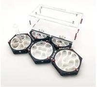 Acrylic Stereoscopic Observation Nest 3D Printing Ant Nest Ant Eco Box Harvest Ant Plane High End Ant Nest Ant Castle Workshop Ant Space Station Colony Behaviour Study(Type B Humidity X3)