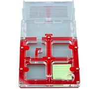 Acrylic Stereoscopic Observation Nest Acrylic Ant Farm Diy Family Kids Research Ant Behaviour Ant Castle Moisturising Natural Eco Display Box Puzzle Ant Habitat Ant Habitat Colony Behaviour Study(Red)