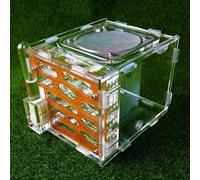 Acrylic Stereoscopic Observation Nest Ant Castle Acrylic 3D Ant Farm Ventilated High Capacity Ant Nest Farm Pet Ant Workshop Ant Feeding Box Ant Habitat Colony Behaviour Study(B)
