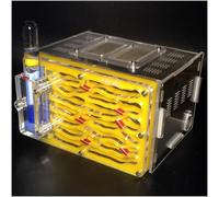 Acrylic Stereoscopic Observation Nest Ant Nest City Insect Cage Farm Acrylic Display Box Ant Villa Habitat Castle Ant Ecology Workshop Science Colony Behaviour Study(Yellow)