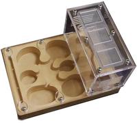 Acrylic Stereoscopic Observation Nest Plaster Habitat Ant Nest Farm Puzzle Learning Science Ant Farm Puzzle Birthday Gifts For Kids And Adults Ant Habitat Colony Behaviour Study(Yellow)