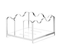 Acrylic Sticky Note Holder Clear Notepad Stand Transparent Memo Dispenser Desk Organizer Sturdy Note Pad Display Stand Office Home Desk Accessories for Notes Memos Notebooks 1PC