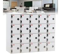 Acrylic Storage Cabinet with Lockable Doors - Wall-Mounted Organizer for Mobile Devices, Office Supplies, Classrooms, and Meeting Rooms - Design for Enhanced Safety