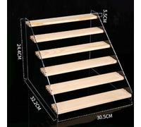 Acrylic Storage Display Stand 2-Tier / 3-Tier / 4-Tier / 5-Tier Transparent Detachable Organizer for Dolls Cosmetics Perfume - Desktop Home Organization Shelf(C)