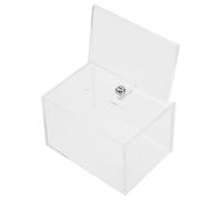 Acrylic Suggestion Box Lockable Donation Box for Fundraising