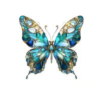 Acrylic Sun Catcher - 20×20cm Colorful Butterfly Garden Decor