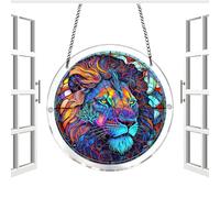 Acrylic Suncatcher Pendant - 7.48in Puzzle Animal Window Decor, Vibrant Light Projector Ornament, Indoor Outdoor Hanging Art | Light Reflection Ornament,for Home Living Room Balcony Garden