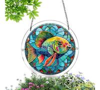 Acrylic Suncatcher Pendant - 7.48in Puzzle Animal Window Decor, Vibrant Light Projector Ornament, Indoor Outdoor Hanging Art | Light Reflection Ornament,for Home Living Room Balcony Garden