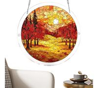 Acrylic Suncatcher Puzzle | DIY Stained Colorful | Acrylic Puzzles Suncatcher Ornament | for Home Dorm Apartment Bedroom Living Room Garden