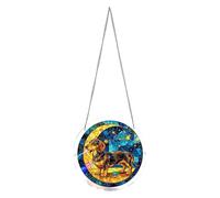 Acrylic Suncatcher, Round Animal Ornament, 20cm, Rainbow Maker, Light Catcher, Prism Effect, Decorative Pendant, For Garden Balcony Wall Door