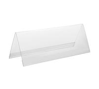 Acrylic Table Nameplate, 30/50 PCS Name Tent Holders, Name License Plate Holder, V-shaped Name Display Board Sign Holder, for Meeting Room, Reception, Banquet Room, Party (50)