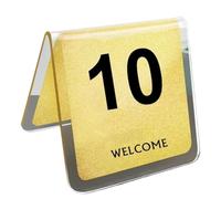 Acrylic Table Number, Acrylic Double-Sided Tent Table Numbers For Events Multiple Sizes(71-80)