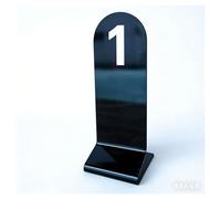 Acrylic Table Numbers 2.5mm Thick 6x17cm Double-Sided Multicolor Number Sets(Black,1-20)