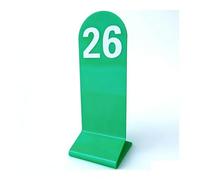 Acrylic Table Numbers 2.5mm Thick 6x17cm Double-Sided Multicolor Number Sets(Green,1-10)