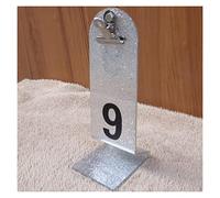 Acrylic Table Numbers With Metal Clamp Multicolor 6x17cm Number Sets 1-10 1-20 1-30(Silver,1-30)