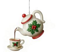 Acrylic Tea Pot Christmas Decorations Teapot Christmas Ornaments Rustic Bag Garden Outdoor Indoor Decor Charm For Wall Tea Christmas ornaments ornament : cocoa festive Teapot tree christmas c