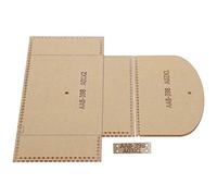 Acrylic Template Coin Purse Accessories 3Pcs Version Tools Paper Pattern Mold Leather Goods Drawings Fungus Painting Sketching Leathercraft