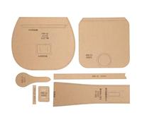 Acrylic Template for Single - Shoulder Bag Making, Leather Craft Pattern Mold, Clear Cutting Guide Stencil with Protective Film, Lightweight DIY Tool for Handbag Design