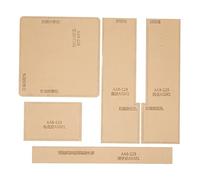 Acrylic Template Leatherwork Stencil Bag Making Tool DIY Craft Transparent Durable Lightweight Practical for Handmade Leather Bags Small Square Bag Design 5 Pieces Set