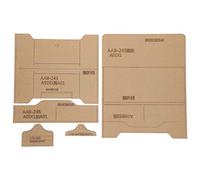 Acrylic Template Tool Long Wallet Pattern DIY Leather Transparent Hand Made Supplies for Crafting Leatherworking Clear Acrylic Material 5 Boards
