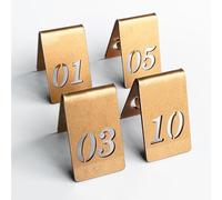 Acrylic Tent Table Numbers 1-50 Double Sided Number Cards Restaurant Digital Number Plate Tabletop Number Stackable/26 to 30/4 * 6.5Cm