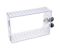 Acrylic Thermostat Lock Box with Lock Secure Tamper Resistant Cover for Home Office School Prevent Unauthorized Install 18.6x12x5.6cm Acrylic Material