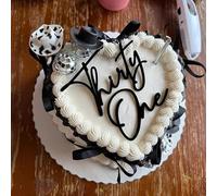 Acrylic Thirty one Cake Topper,31th Birthday Cake Toppers,31th Anniversary Party Decorations Supplies for Happy 31th Birthday Anniversary Party Cake Decorations Supplies