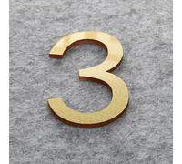 Acrylic Three Digital Sticker Antique Bronze Gold/silver White Modern Style A Unique Combination Of Multifunctional Signage 41