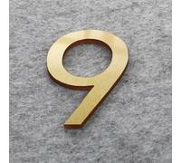 Acrylic Three Digital Sticker Antique Bronze Gold/silver White Modern Style A Unique Combination Of Multifunctional Signage 41