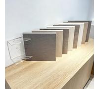 Acrylic Tile Sample Display Rack 12-Tier Wall-Mounted nizer for Floor & Wall Panels Transparent Cabinet Showcase for Building Material Samples (39.3" Height)