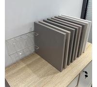 Acrylic Tile Sample Display Rack Wall-Mounted 12-Tier nizer for Floor & Wall Panels Transparent Building Material Showcase 110CM/43.3" Cabinet Door Stand