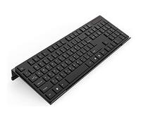 Acrylic Tilted Computer Keyboard Stand for Ergonomic Typing, Keyboard Tray Holder with Silicone Non-Slip Strip, Black