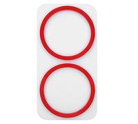 Acrylic Titration Container Base, Liquid Container Holder for Aquarium, Red White Base for 2PCS 0.8L Titration Buckets, Sturdy Acrylic Material with Non - Slip Design for Stable Pl